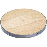 Kitchen Craft Round Wooden Trivet Soporte de Tetera- madera- 20 x 20 x 7 cm